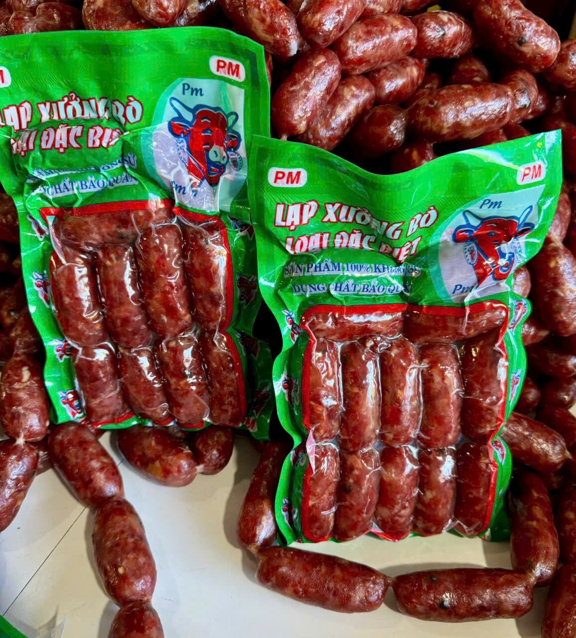 lạp xưởng bò tươi đặc biệt (500gr)