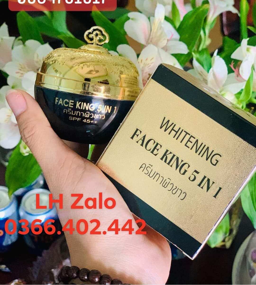   FreeshipMAX  Cobom 2 hộp kem face king 5in1 thái lan làm giảm mụn  thâm nám tàn nhang trắng da  se khít lỗ chân lông...... 