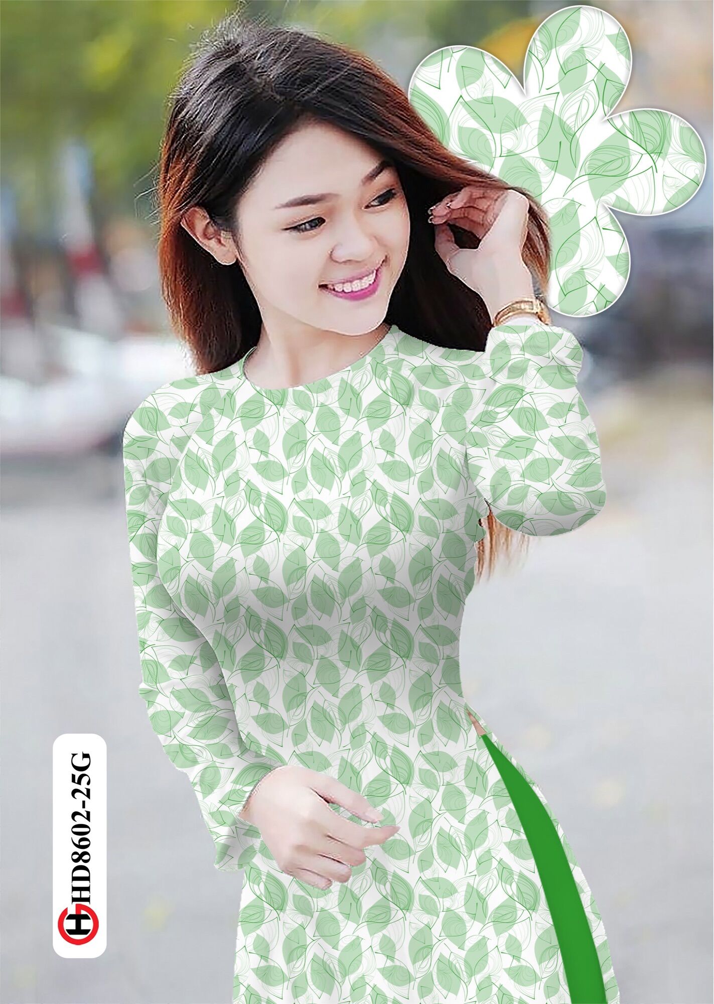 [HCM]Vải áo dài lá