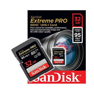 Thẻ nhớ SDHC SanDisk Extreme Pro 32GB 95MB/s HÀNG (TỐC ĐỘ CHUẨN) CHÍNH HÃNG BH 5 NĂM