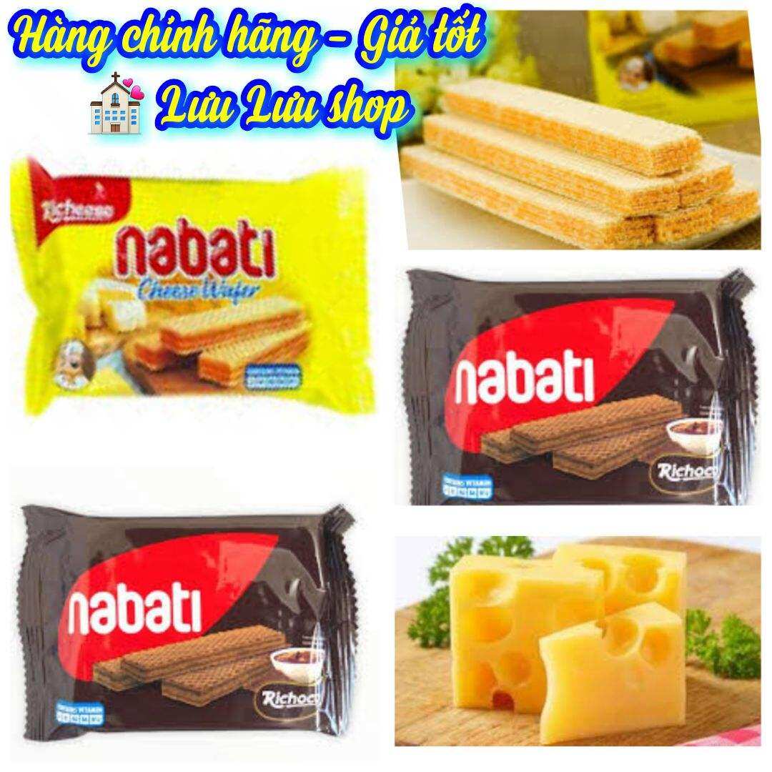 Bánh xốp nabati nhân phomai / socola gói 52g