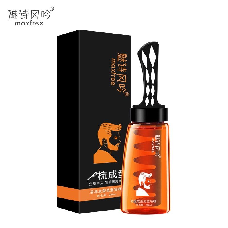 Gel Vuốt Tóc Nam Cao Cấp Chai 280Ml Kèm Lược Tiện Dụng Thân Thiện Với Mọi Loại Tóc