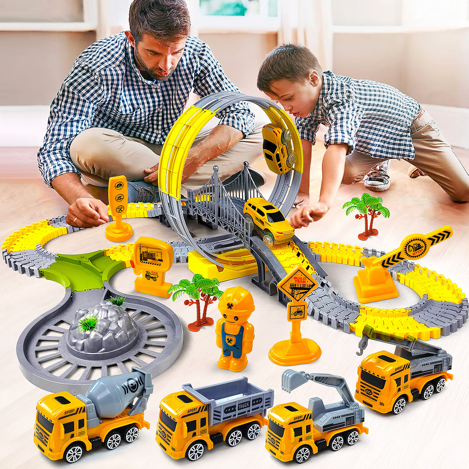 Đồ Chơi Xe Lửa Điện Dành Cho Trẻ Em – Bộ Đồ Chơi Xe Kỹ Thuật Giáo Dục Dành Cho Trẻ Em Từ 4-12 Tuổi Ý Tưởng Quà Tặng Sinh Nhật