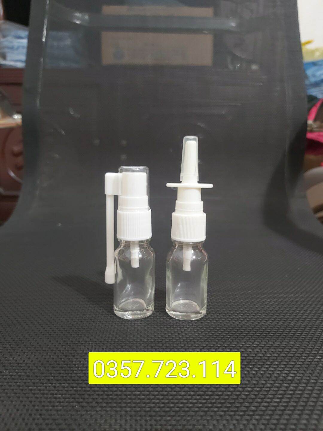 Chai thủy tinh trong xịt mũi ,xịt họng