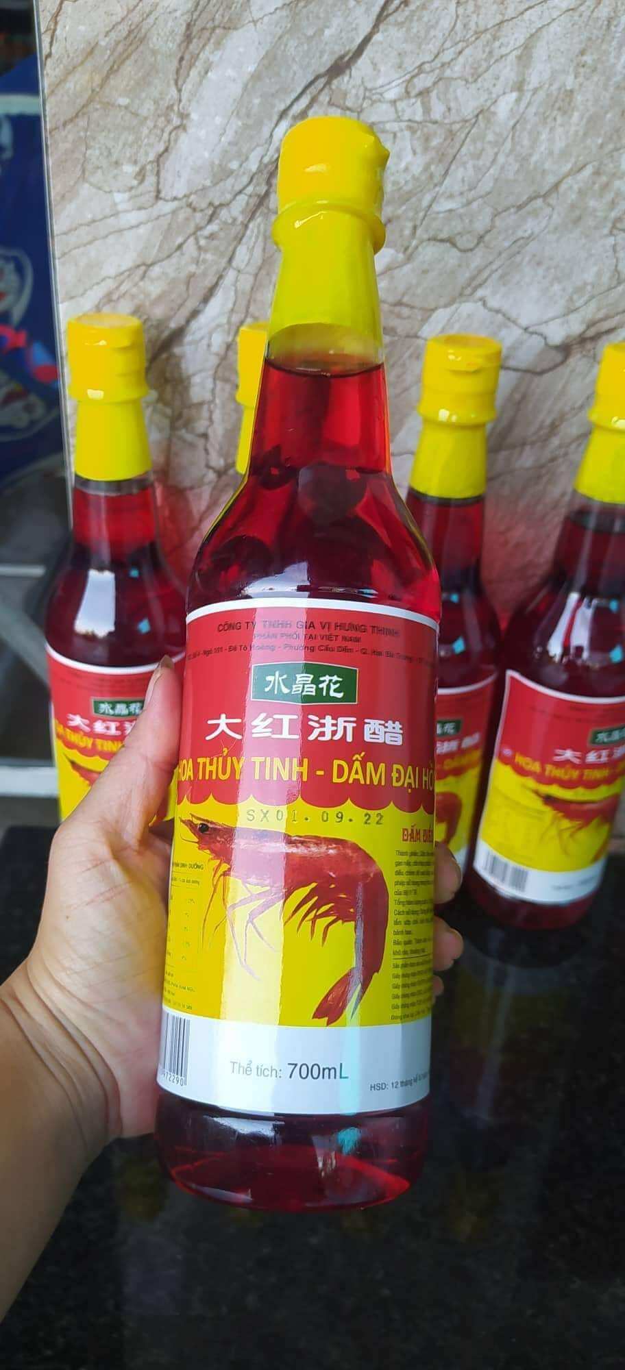 Giấm Hồng ( Giấm đỏ - Giấm Tôm ) 750ml