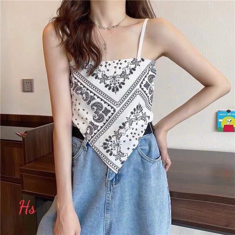Áo yếm hoạ tiết tam giác