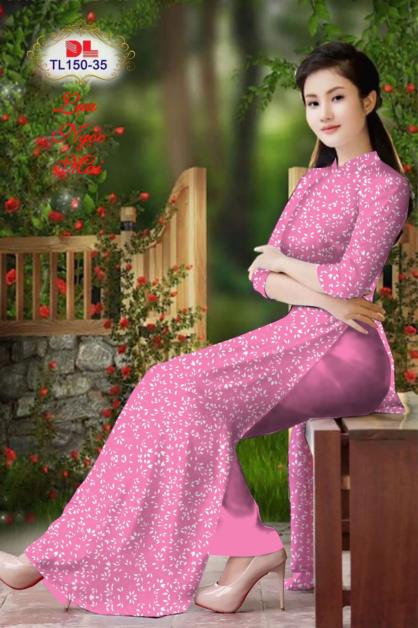 [HCM]Vải áo dài hoa nhí
