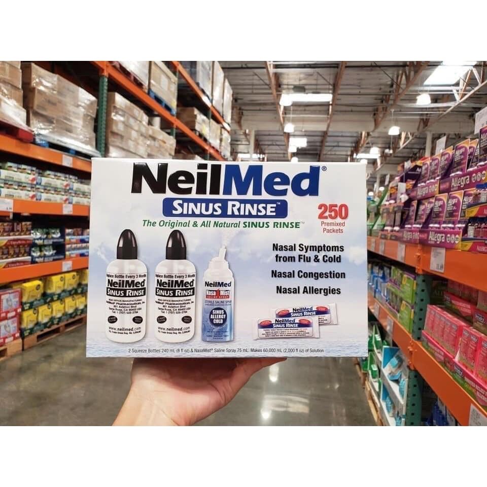 COMBO 50 / 100 GÓI MUỐI NEILMED RỬA MŨI MỸ (TÁCH LẺ)