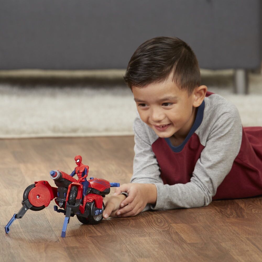 Xe mô tô người nhện Spiderman 3 trong 1