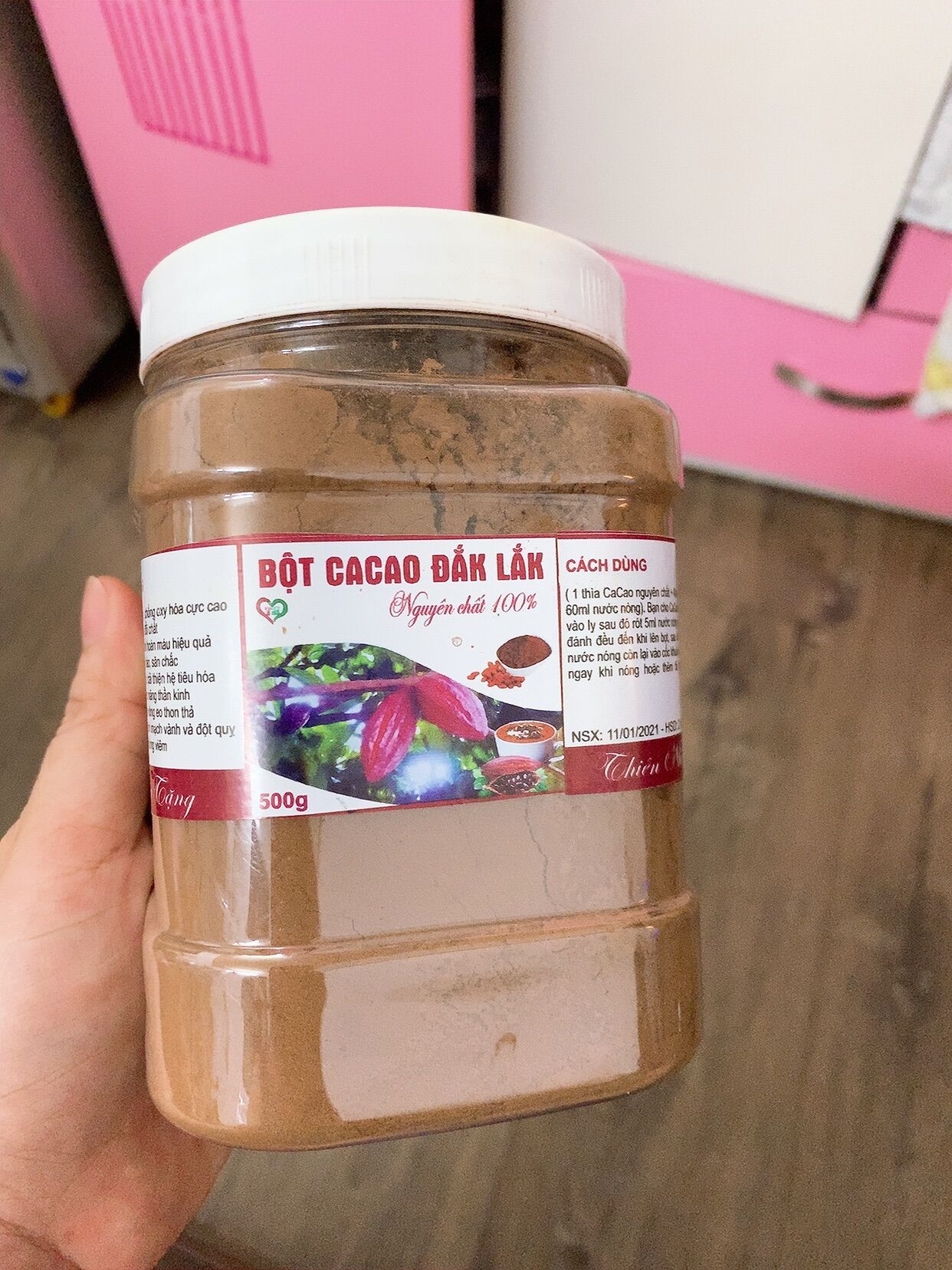 Bột cacao nguyên chất dak lak 500g