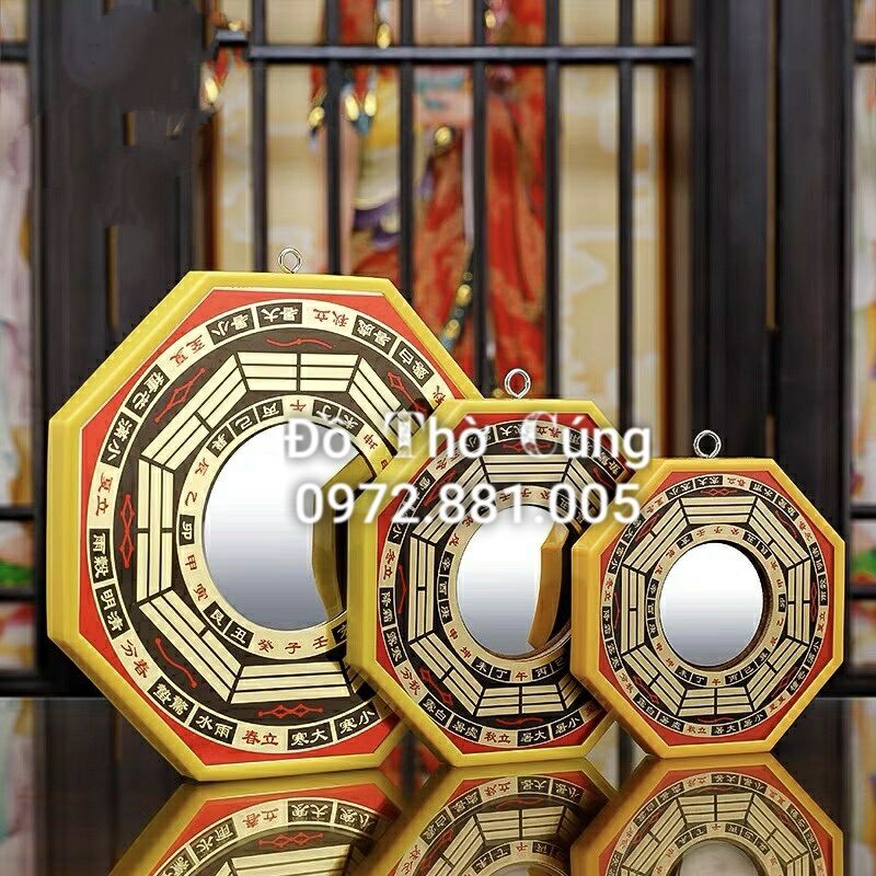 Gương bát quái GỖ Thường lồi