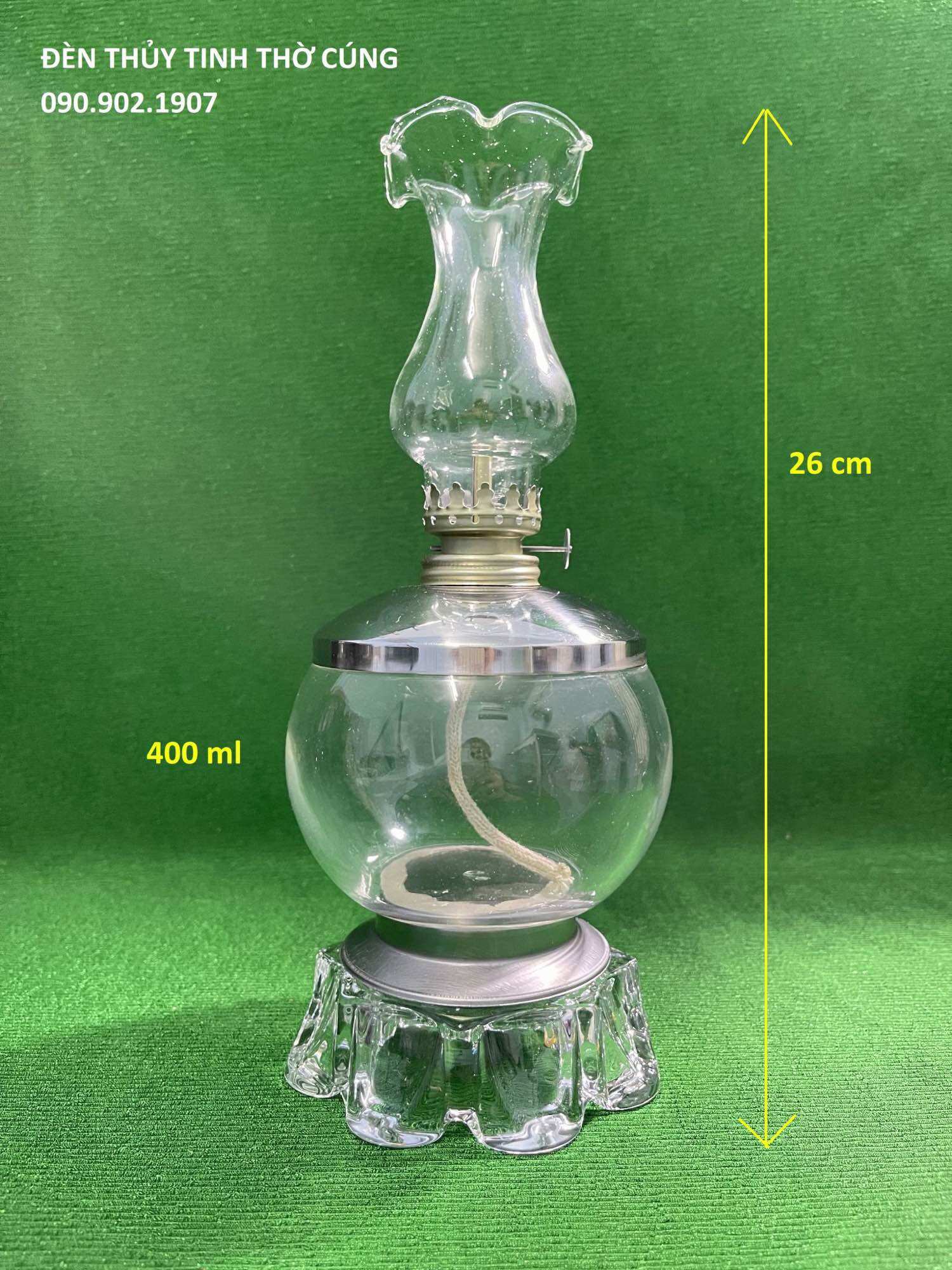 ĐÈN THỦY TINH THỜ CÚNG - TRONG TÀN
