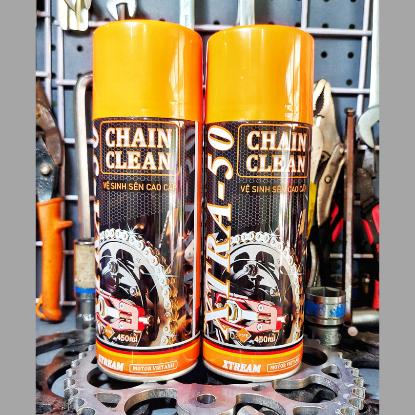 Chai xịt vệ sinh sên rửa sên xe máy xtream xtra50 450ml