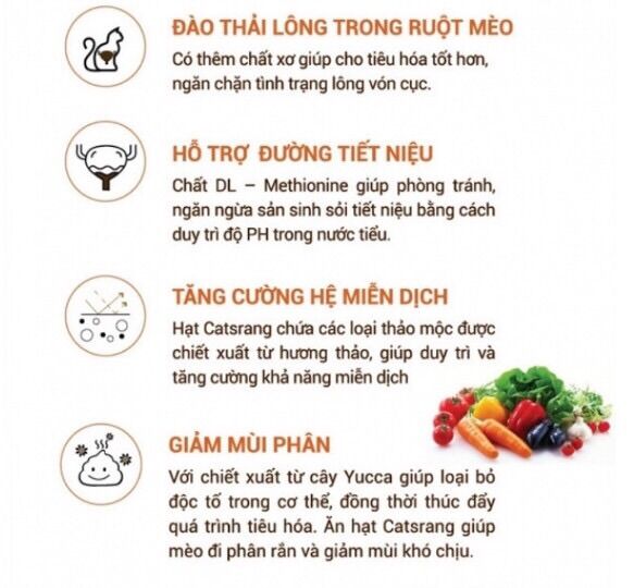 Thức ăn cho mèo Catsrang túi 5kg