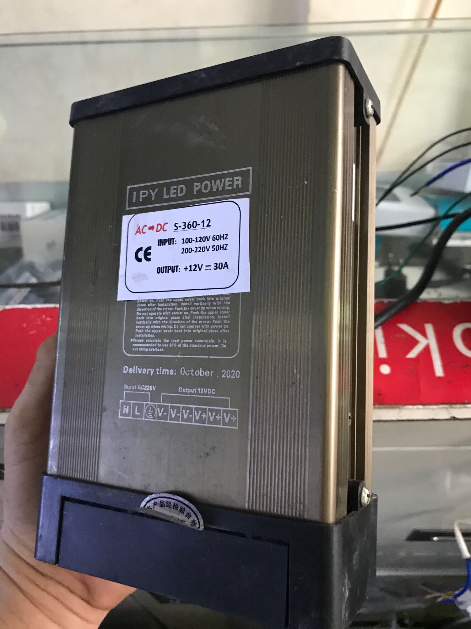 (hàng chất lượng )NGUỒN TỔ ONG 12v 30A(360w)(quạt)cũ