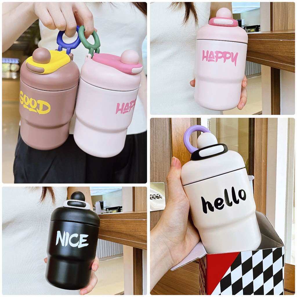 Bình giữ nhiệt hello nice good happy 500ml