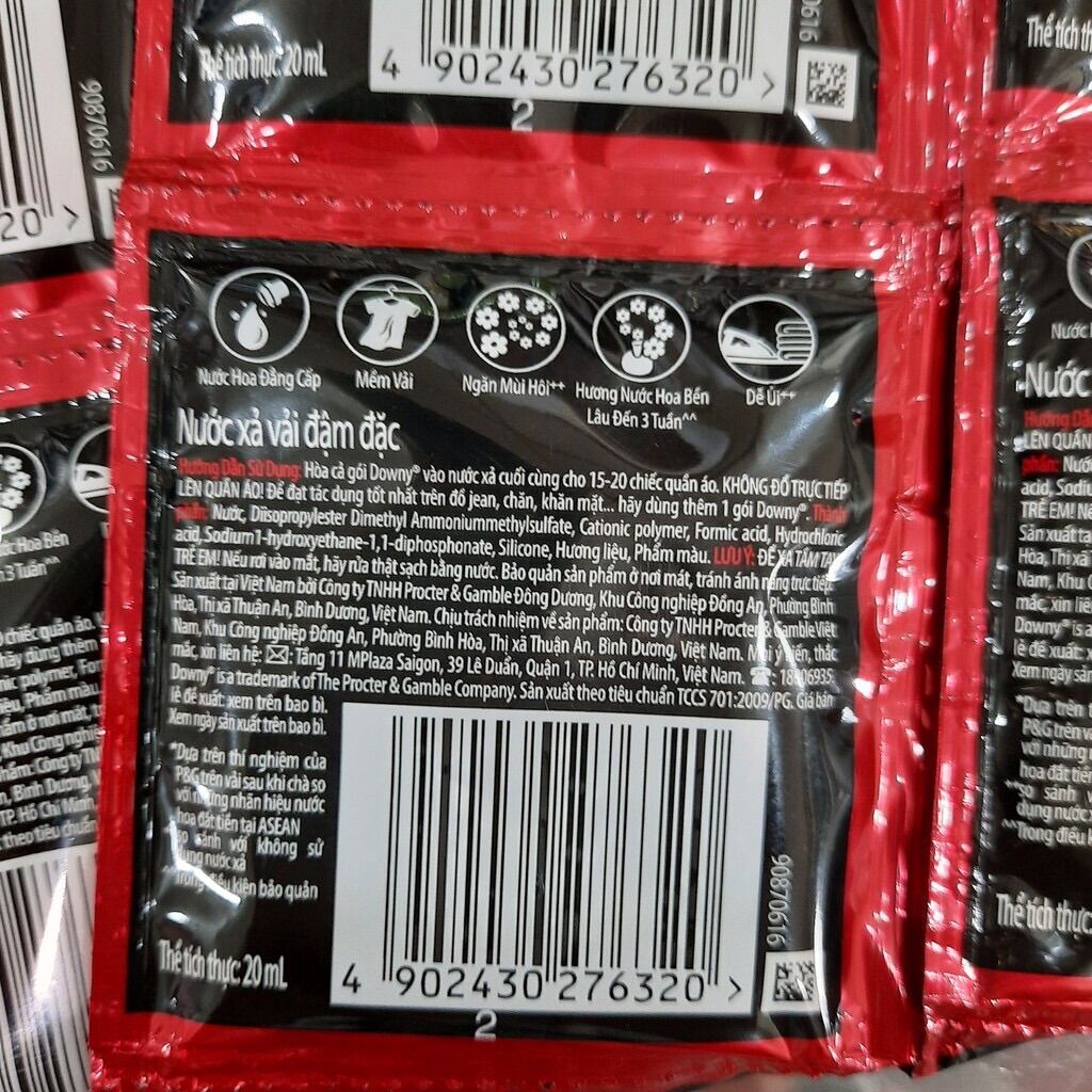 1 dây nước xả Downy Đam Mê (dây 10 gói)