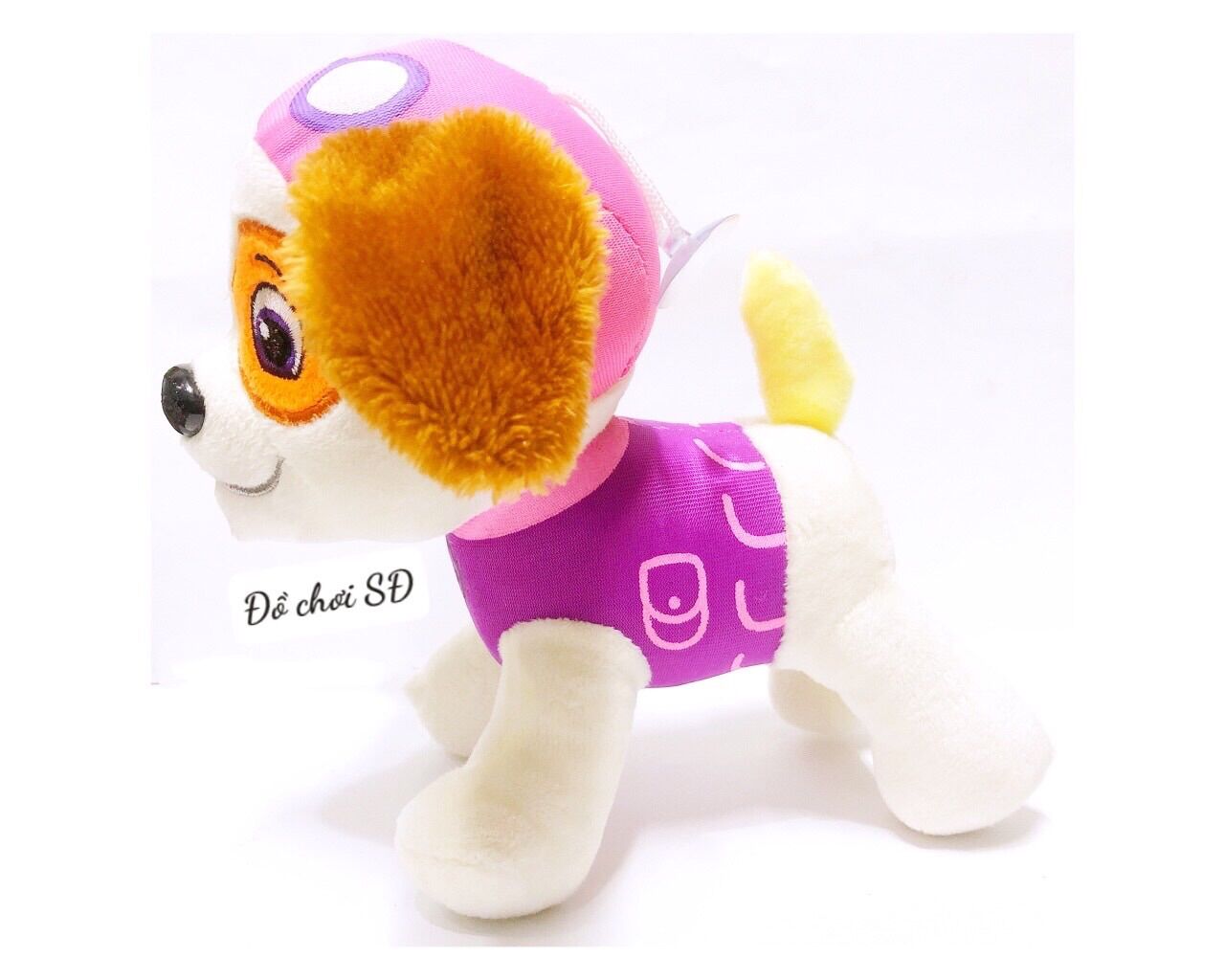 Thú bông đội chó cứu hộ 20cm - Hồng