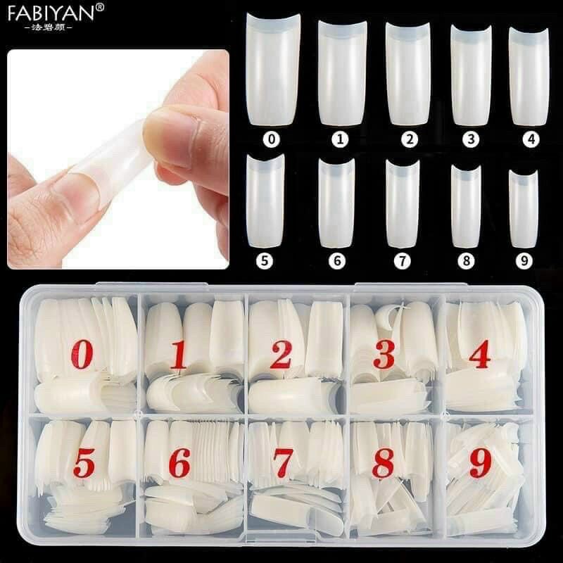Móng nối chân dài, móng nối chân vuông, tip chân vuông