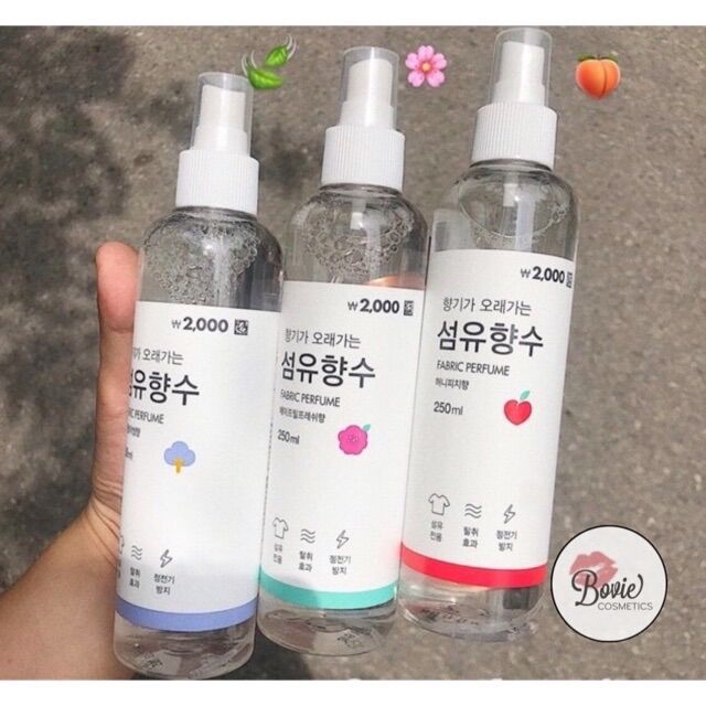 Xịt thơm quần áo Fabric Perfume Hàn Quốc