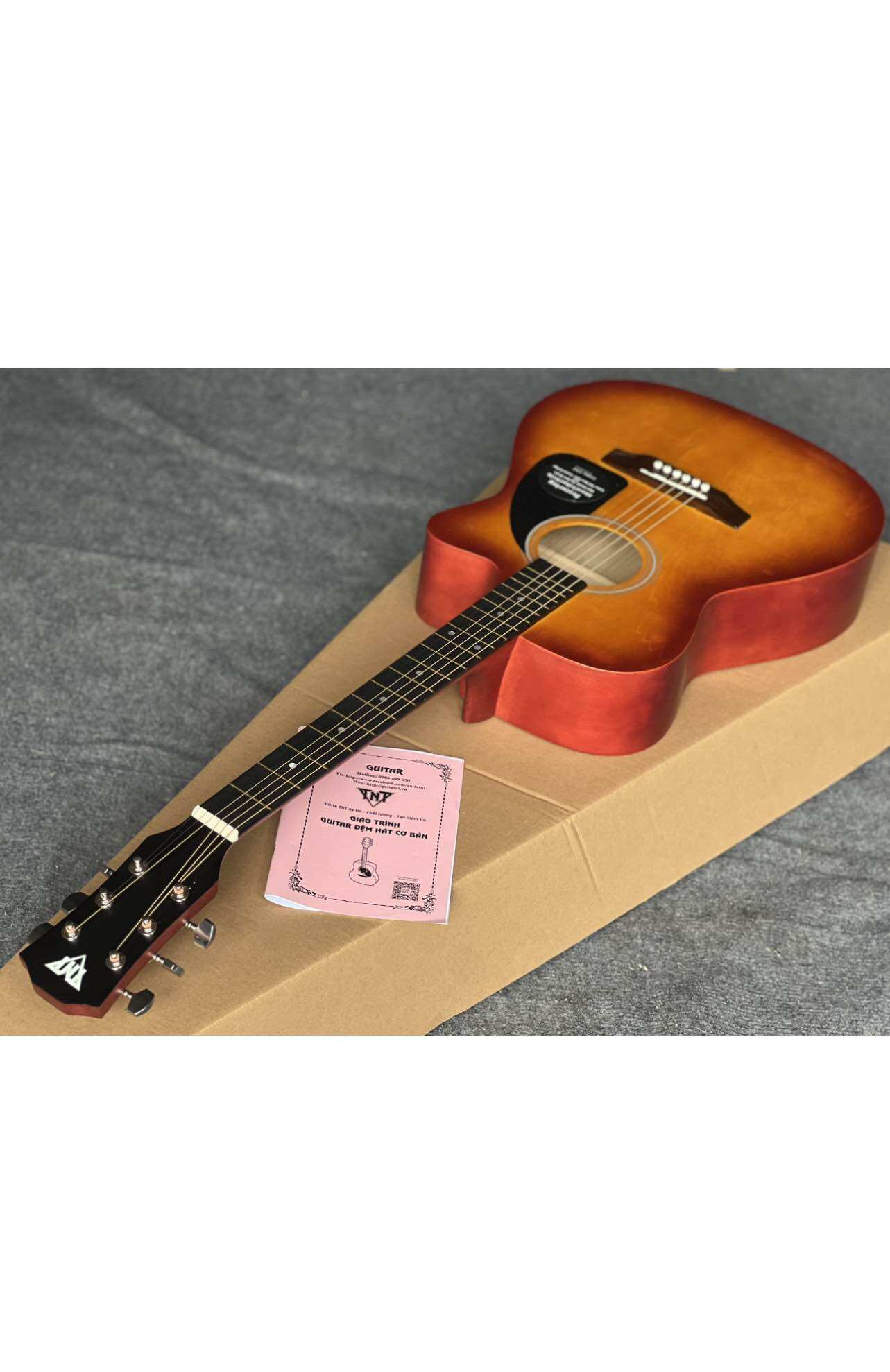 Guitar aucoutisc T100 CHÍNH HÃNG - gỗ nhập khẩu cao cấp tặng kèm phụ kiện size 40 dài 102cm rộng 40cm - 7
