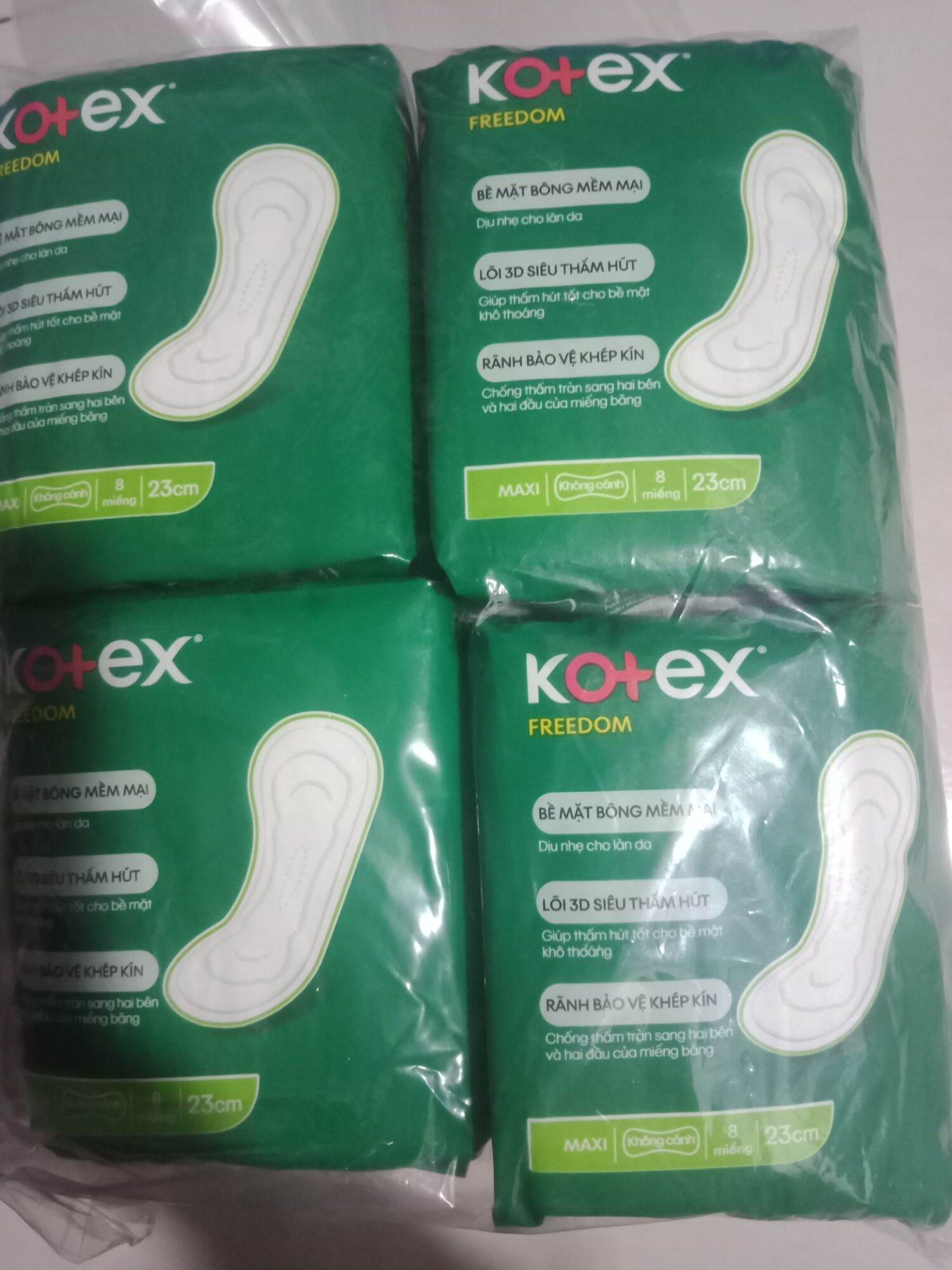 ComBo 8 gói bvs kotex Freedom không cánh