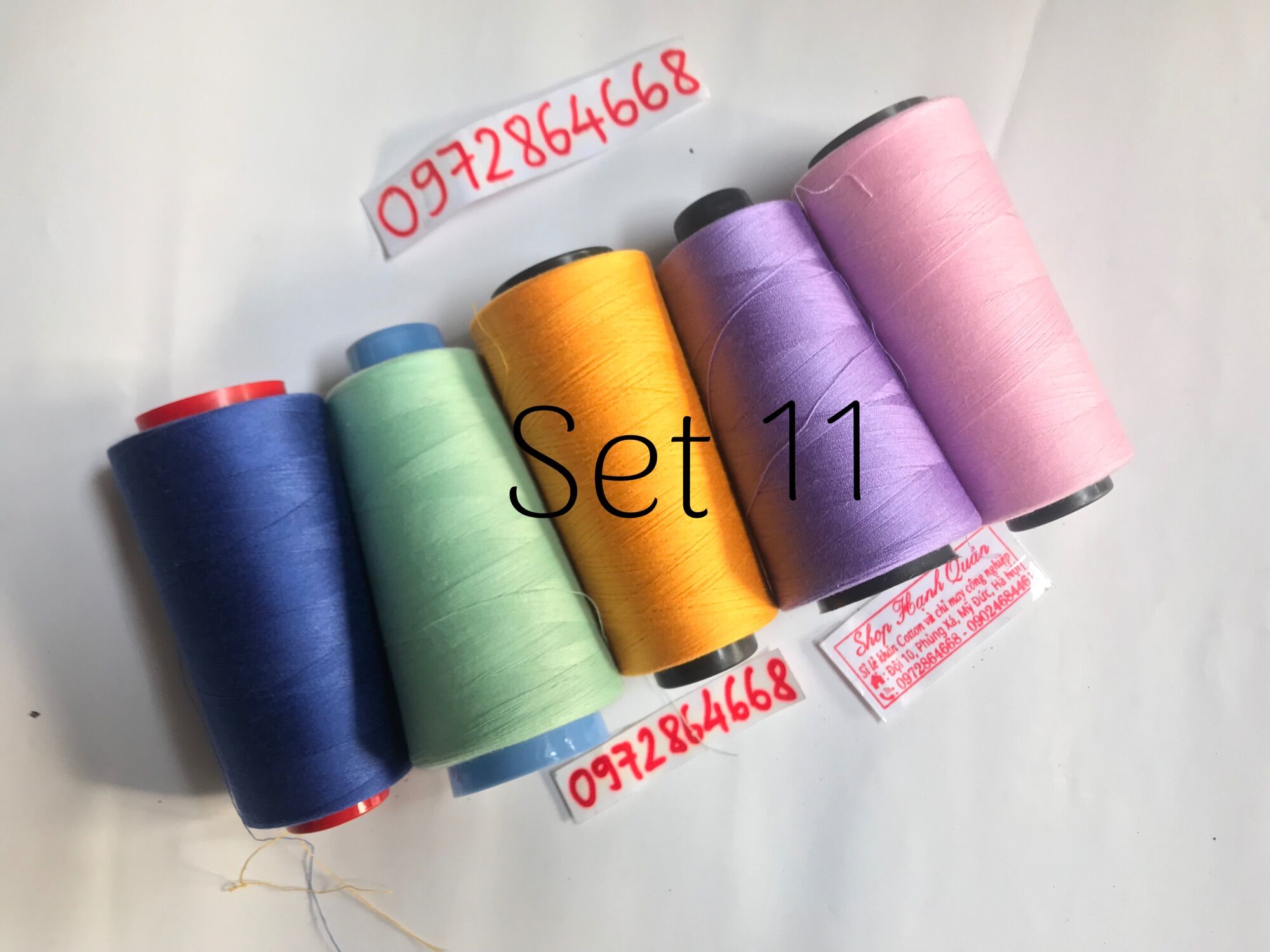 Set chỉ sợi nhỏ may áo dài