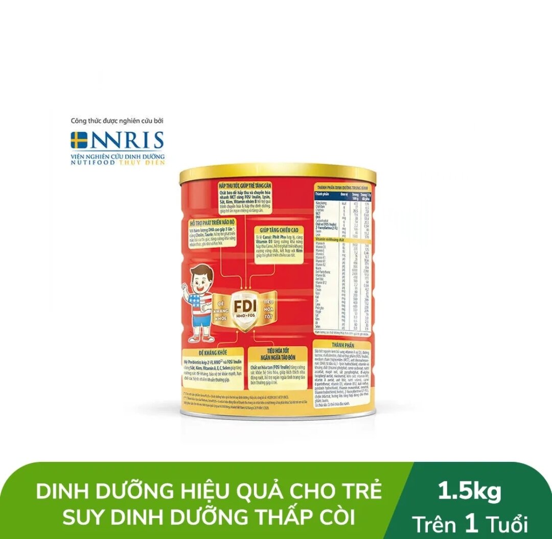 Sữa Bột Nutifood Grow Plus+ Đỏ 1.5kg [Date 2025]