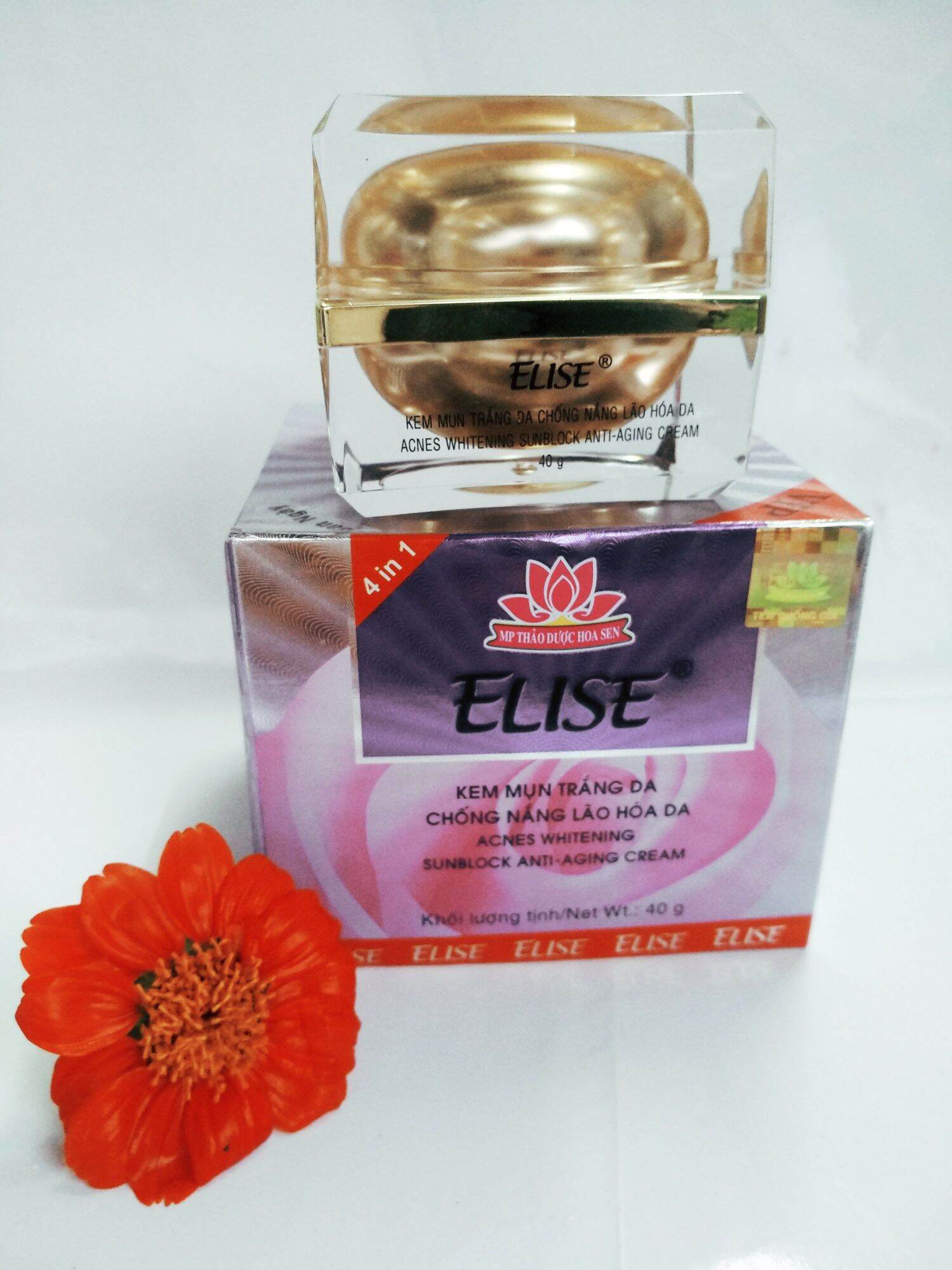 Kem elise mụn trắng da lão hóa 40g ban ngày