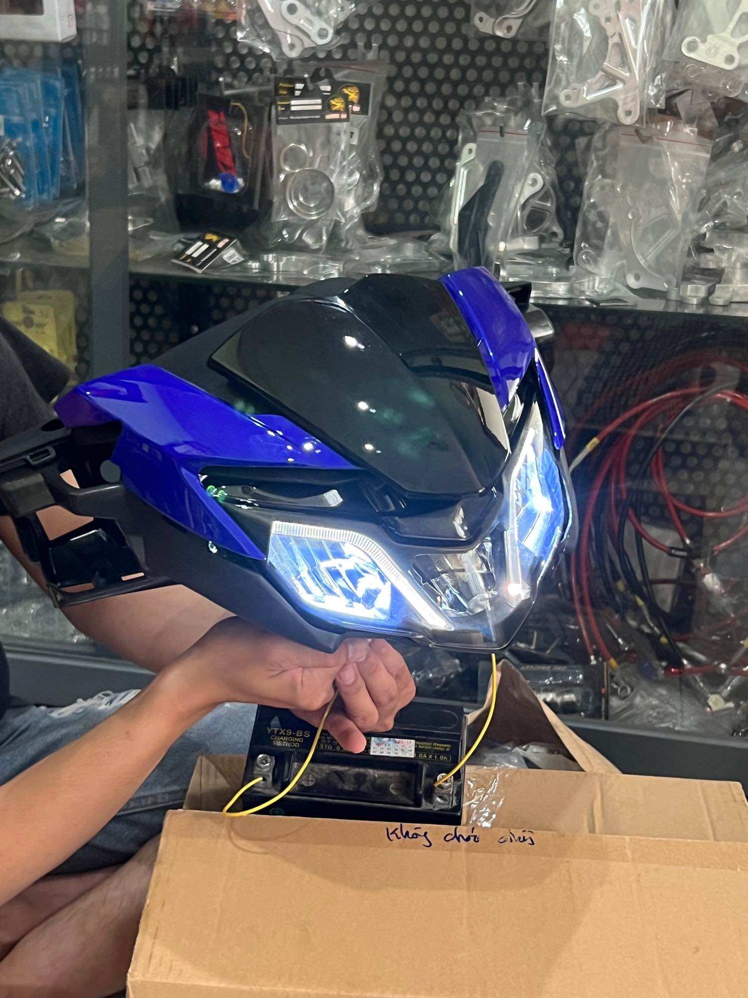 Bộ đầu 2019 up exciter 2015 gắn như zin không chế cháo gì nje anh em siêu sáng nha anh em ơi hàng đẹp đủ màu nha anh em