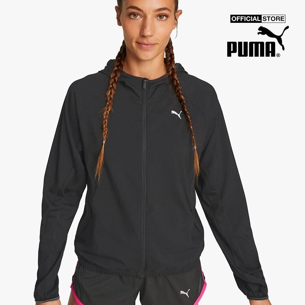 Puma - áo khoác thể thao nữ phối mũ run lightweight running523286-01