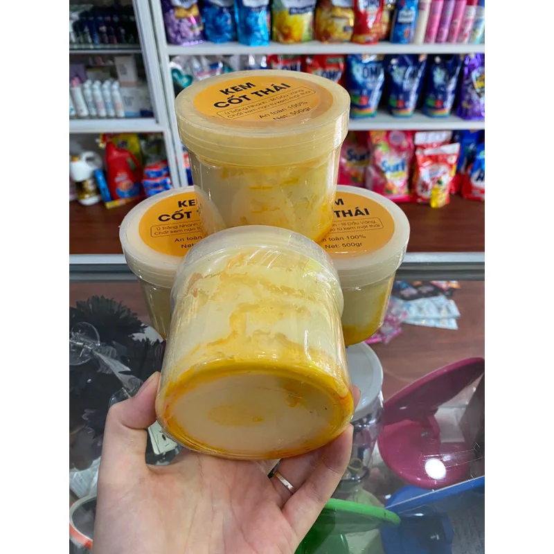 500gr Kem body cốt Thái rỉ dầu vàng.