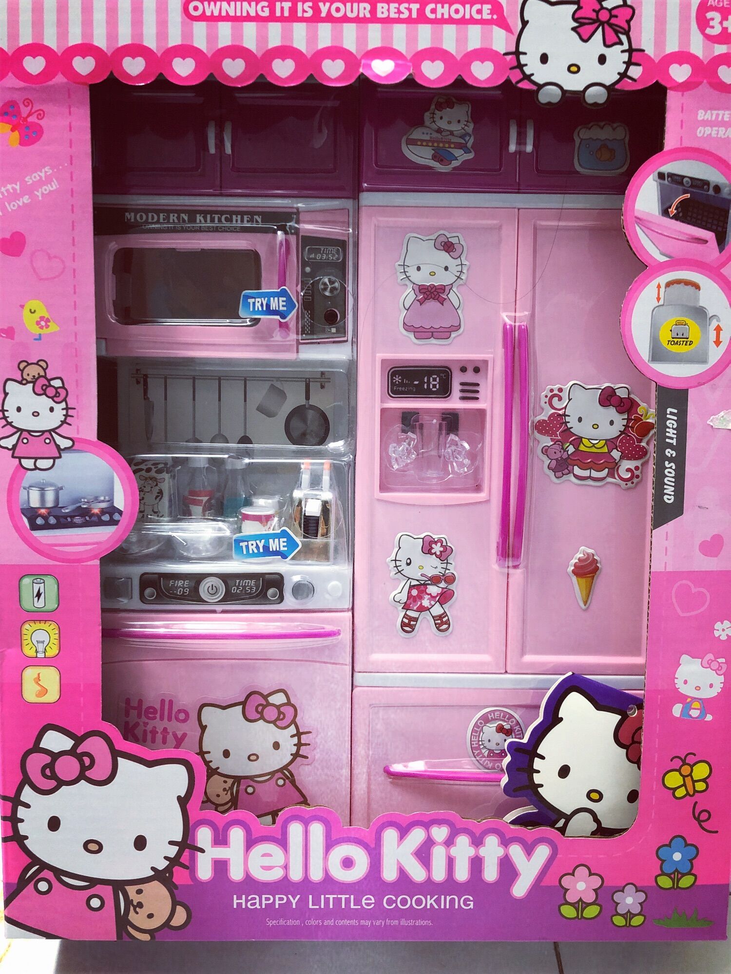 Bộ tủ bếp hello kitty cho bé yêu