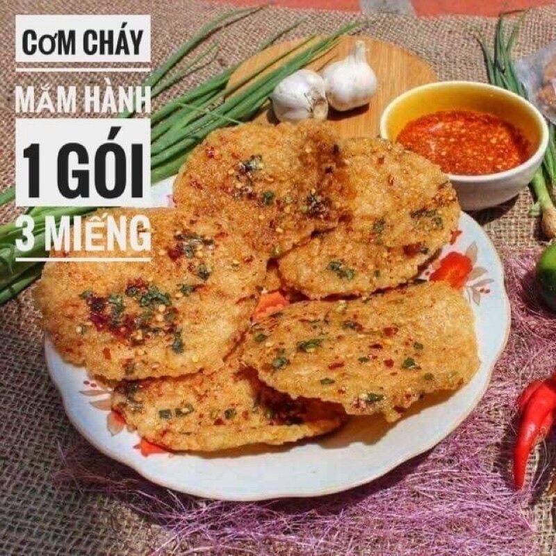 1 gói cơm cháy mắm loai ngon 3 miếng