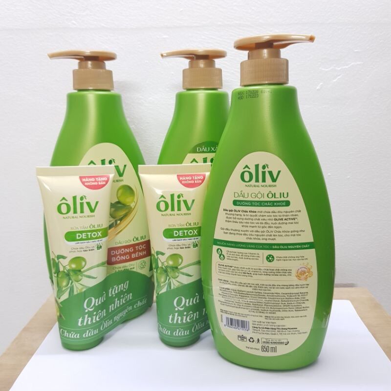 Dầu Gội Oliv 650ml Giúp Tóc Chắc Khoẻ Bồng Bềnh