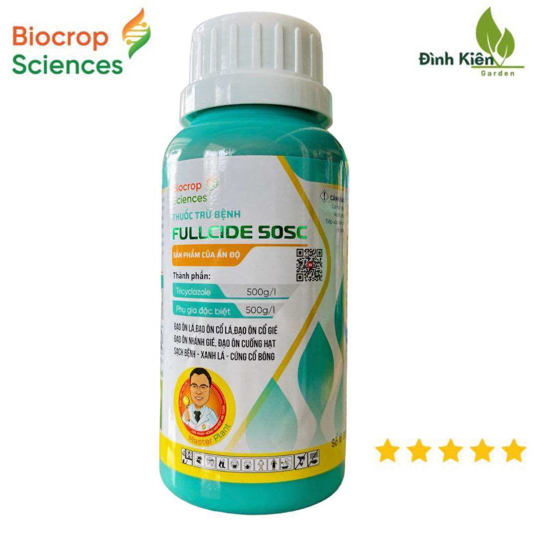 Thuốc trừ bệnh fullcide 50sc của biocrop sciences - đặc trị đạo ôn lá, đạo ôn cổ bông, sản phẩm của ấn độ