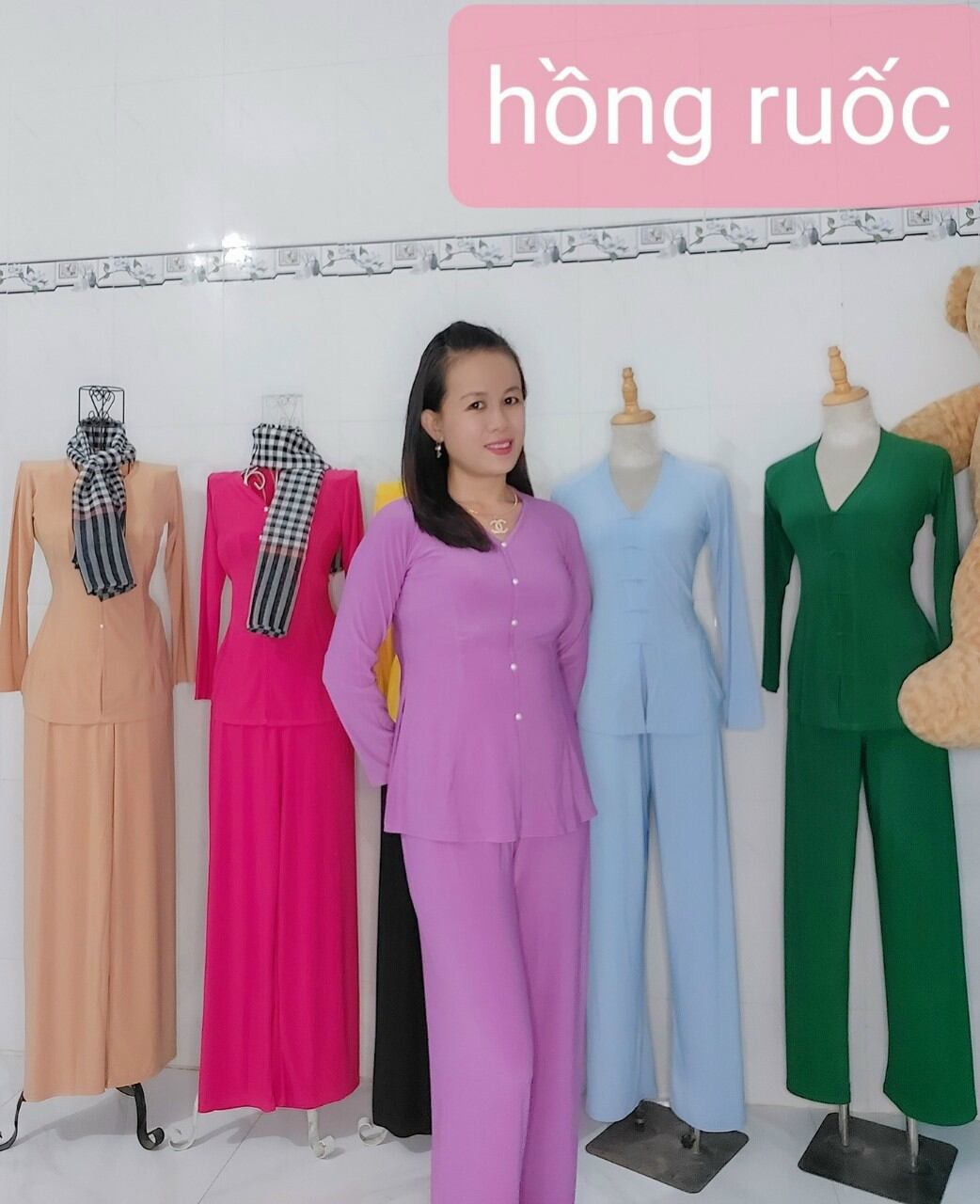 bộ bà ba trơn