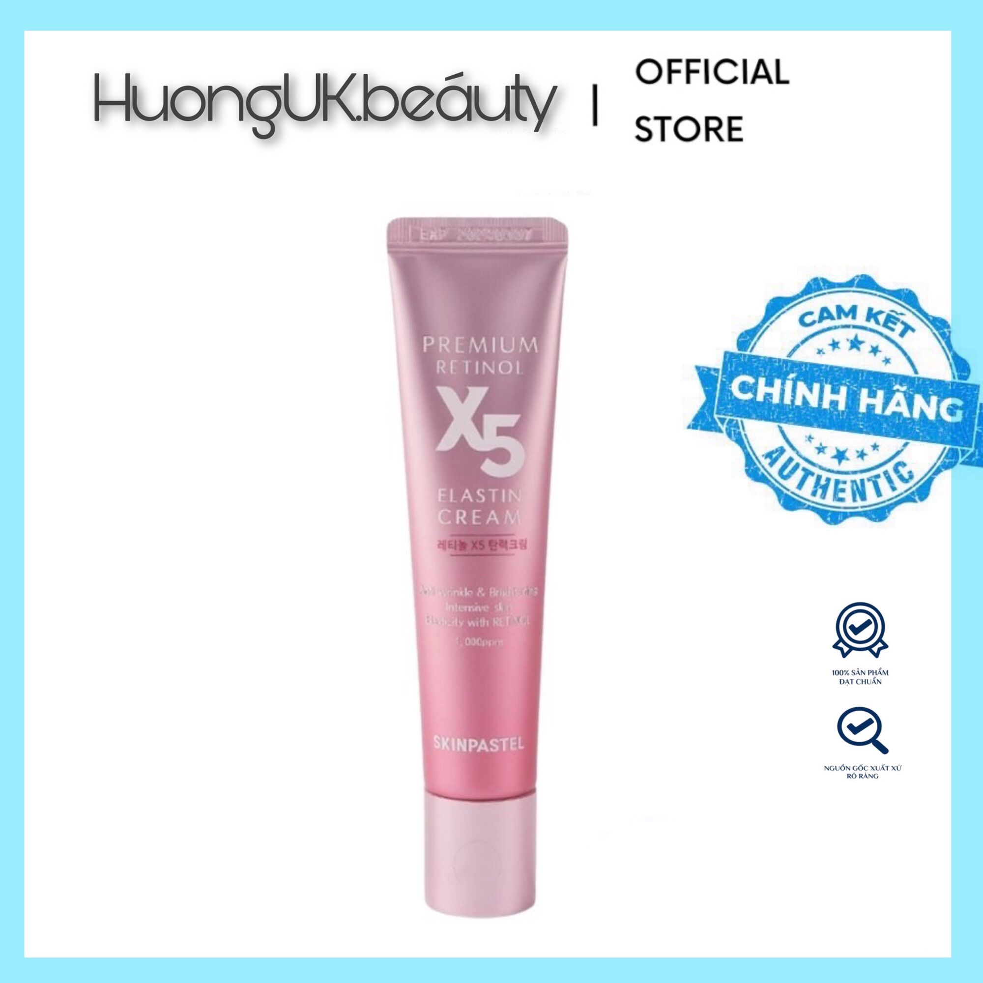 Kem dưỡng retinol x5 elastin cream skinpastel 30ml