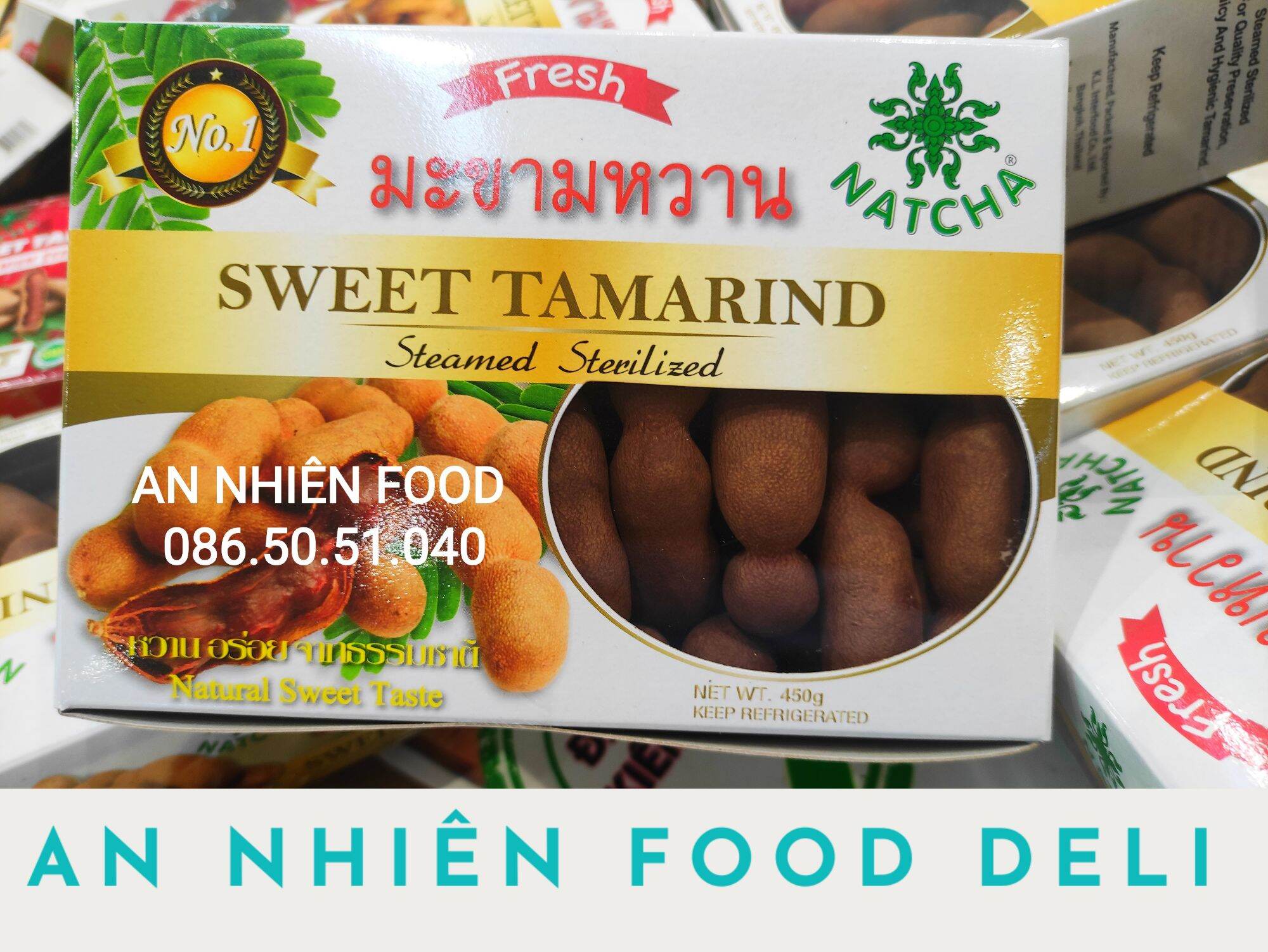 Me Ngọt Thái Lan Sấy Khô Sweet Tamarind hộp 450 Gram