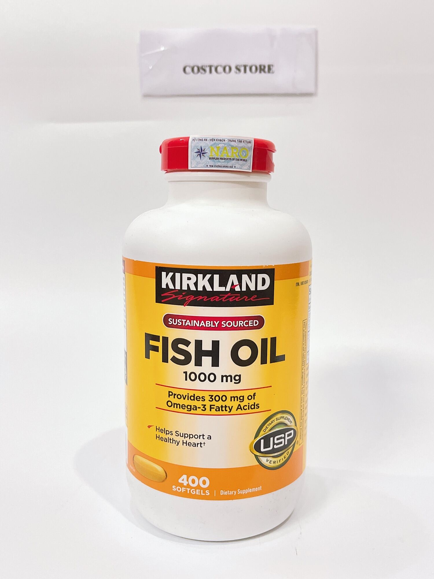 Viên uống dầu cá fish oil kirkland 1000mg mỹ date 2024 thumbnail