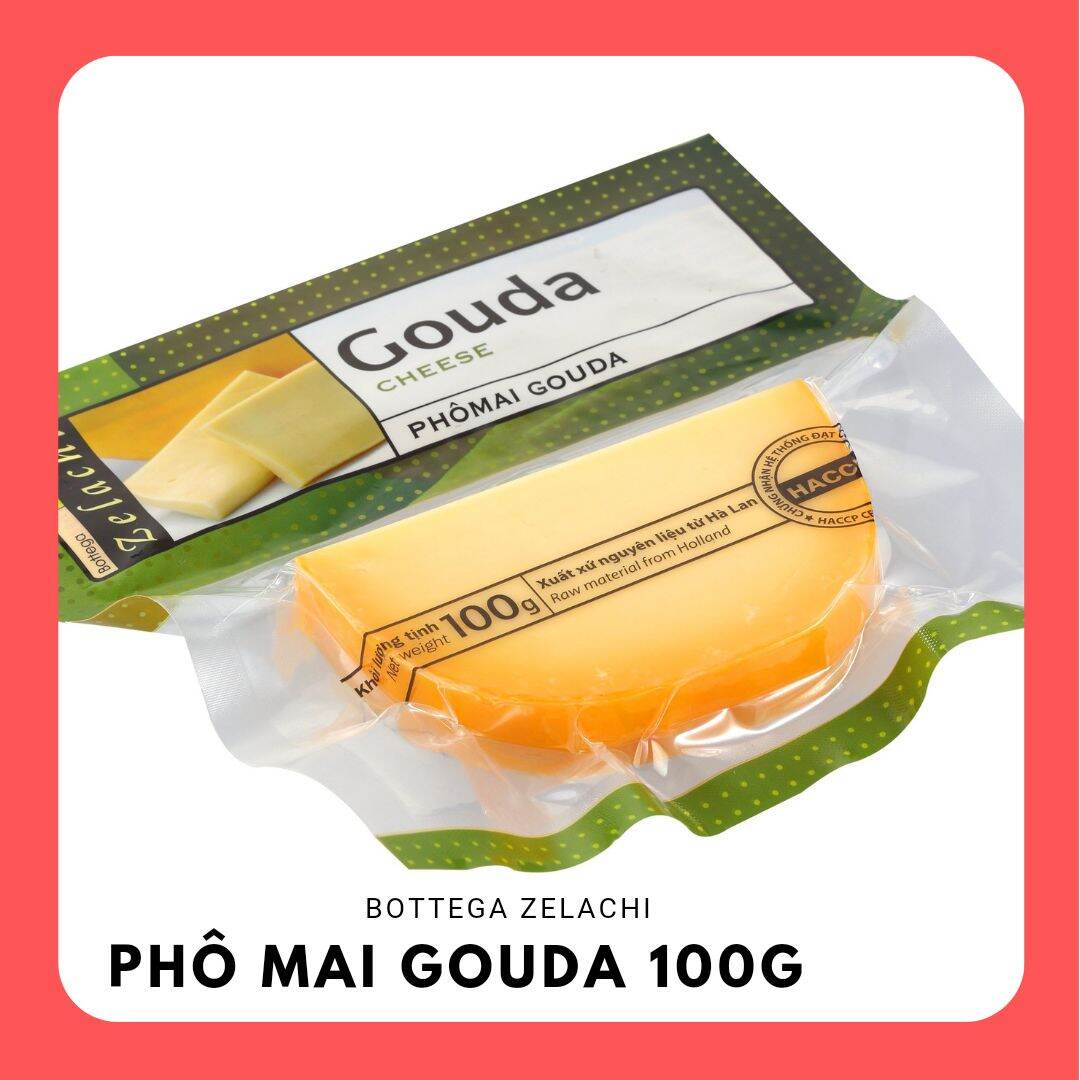Phô mai Gouda Bottega Zelachi 100g