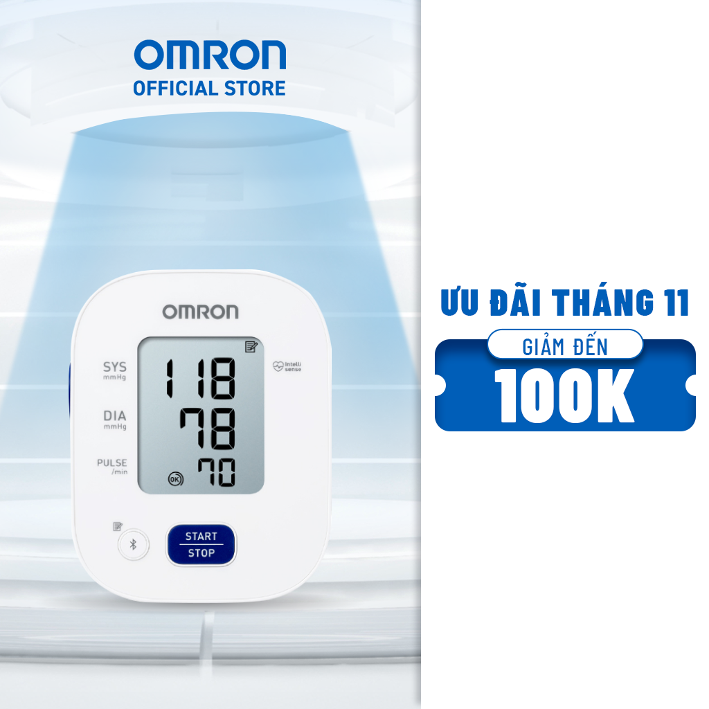 Máy Đo Huyết Áp Bluetooth OMRON - Bảo Hành 5 Năm - HEM-7140T1 - Kết nối điện thoại thông minh