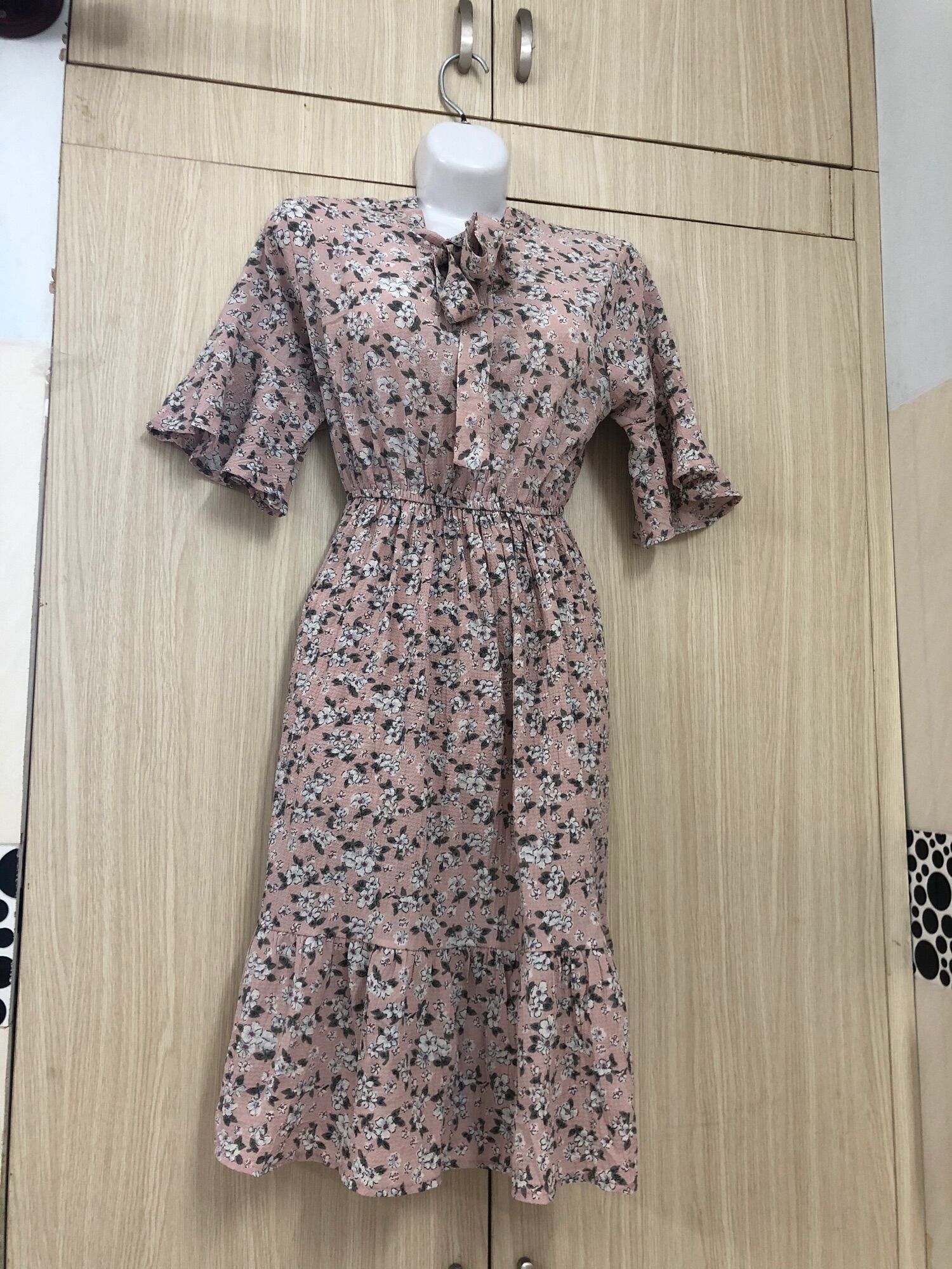 [Thanh lý cá nhân] ĐẦM XÔ ĐŨI HOA NHÍ HỒNG