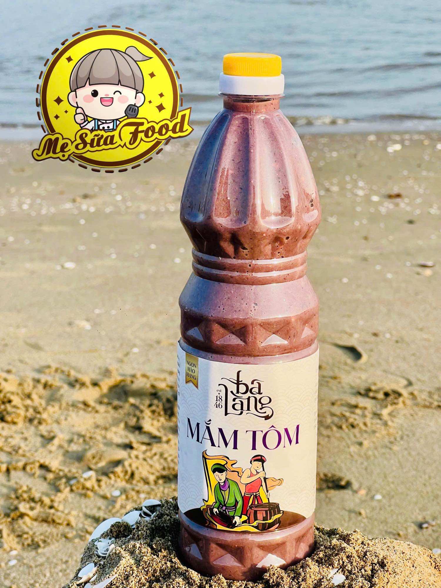 Chai 1kg mắm tôm Ba Làng