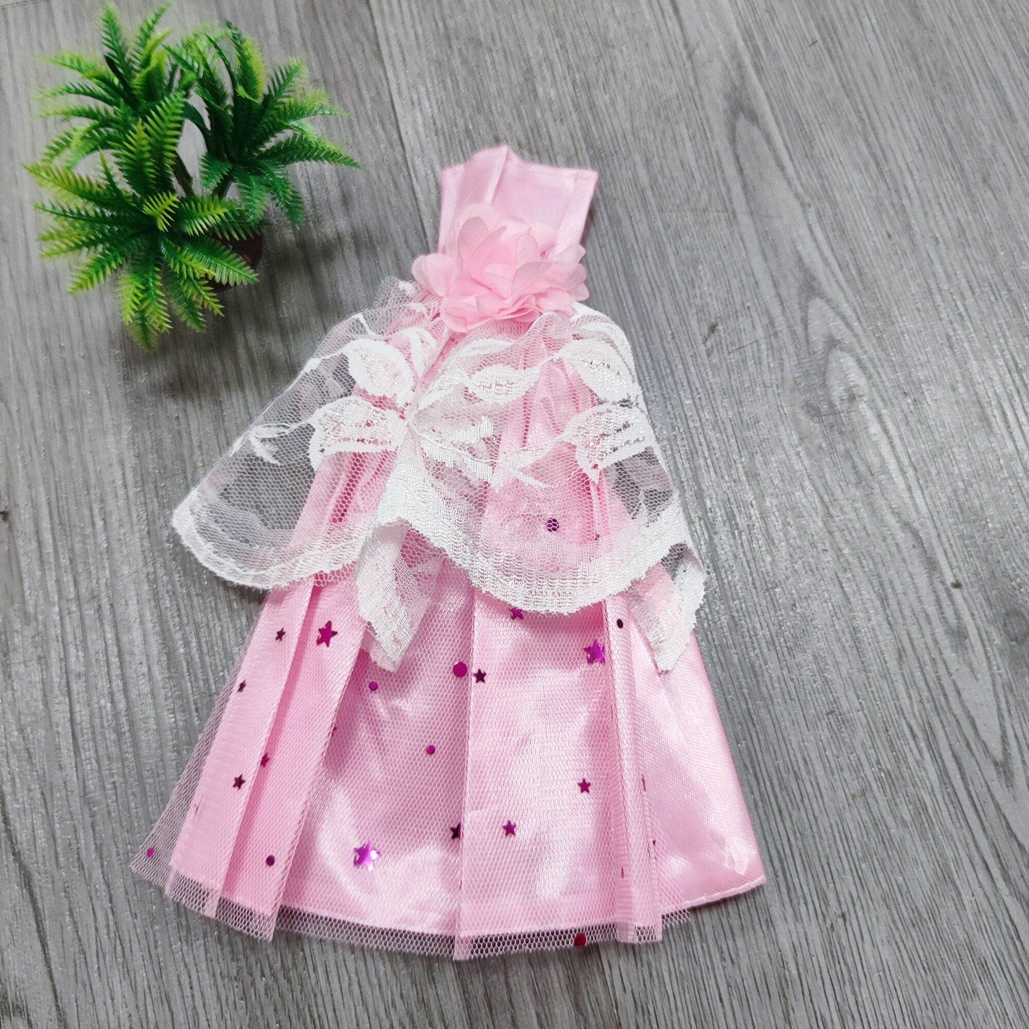 Các mẫu váy dạ hội cúp ngực cho búp bê 30cm