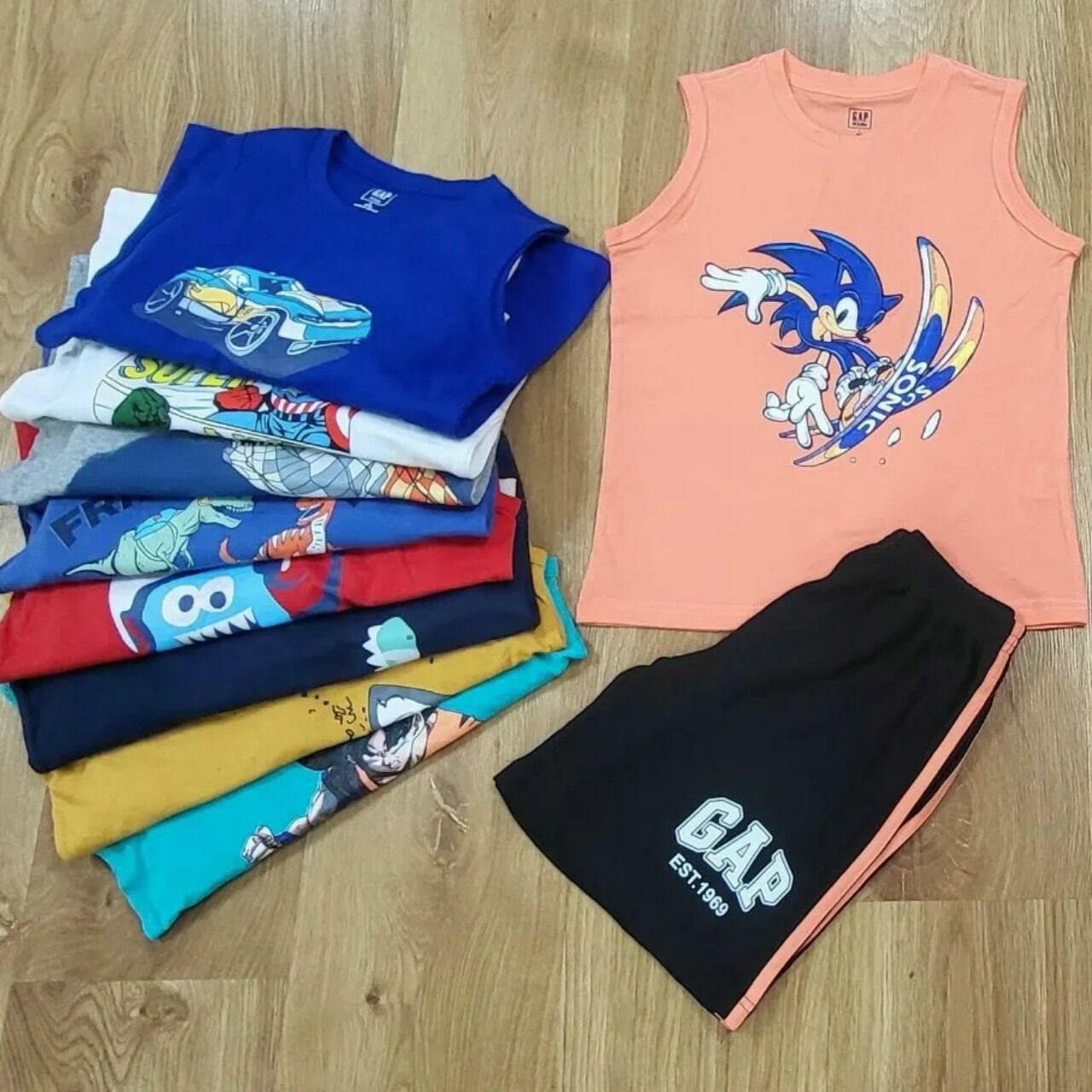Bộ Ba Lỗ Cotton Bé Trai Size Đại