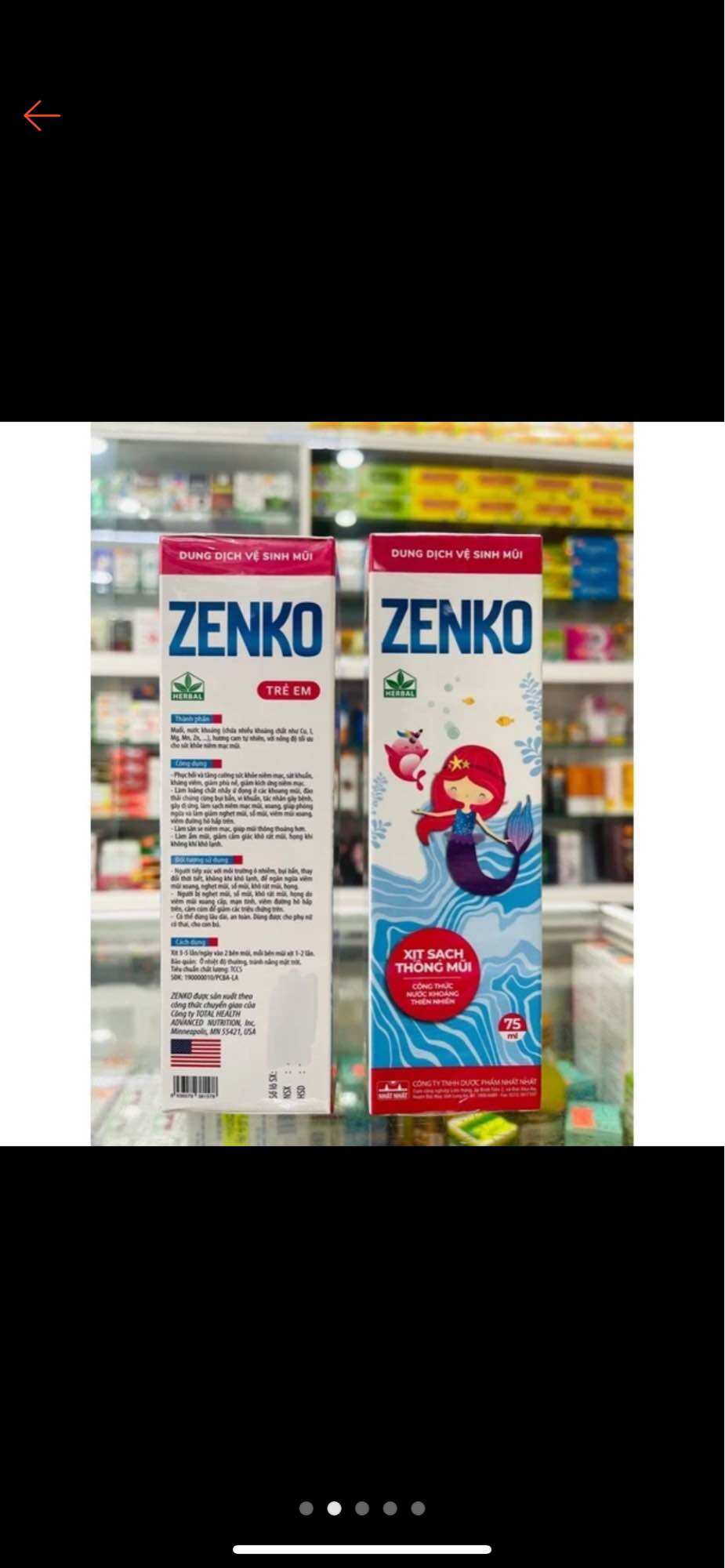 DUNG DỊCH VỆ SINH MŨI ZENKO - 75ml