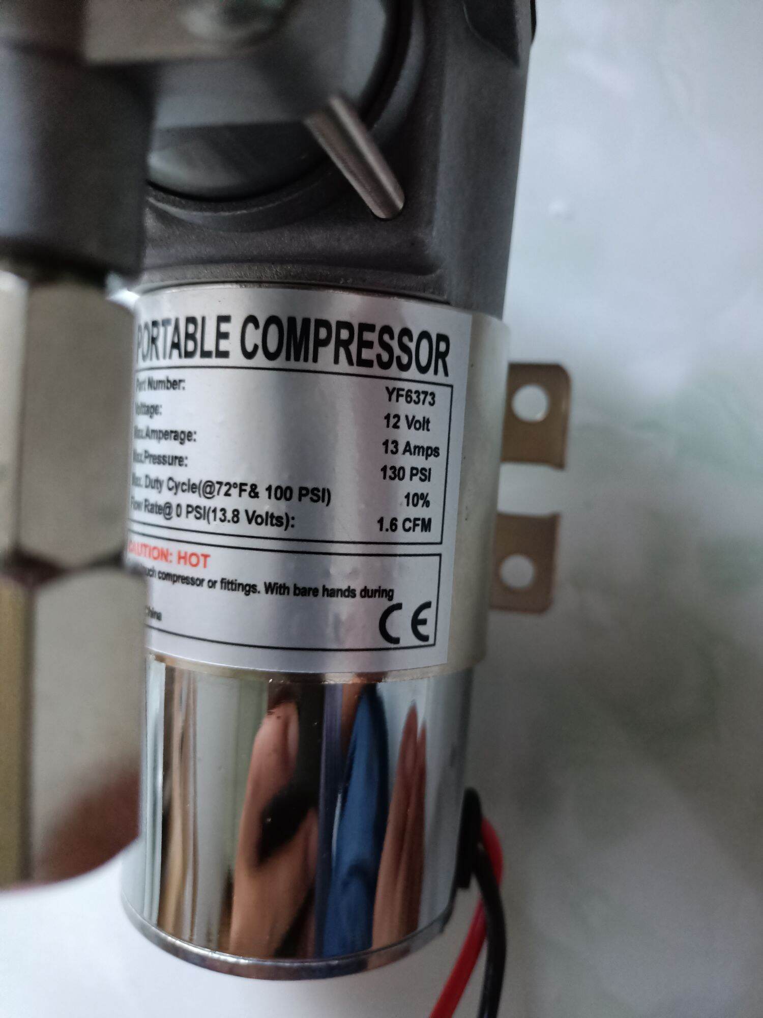 máy nén khí 12v mini áp max 130 psi