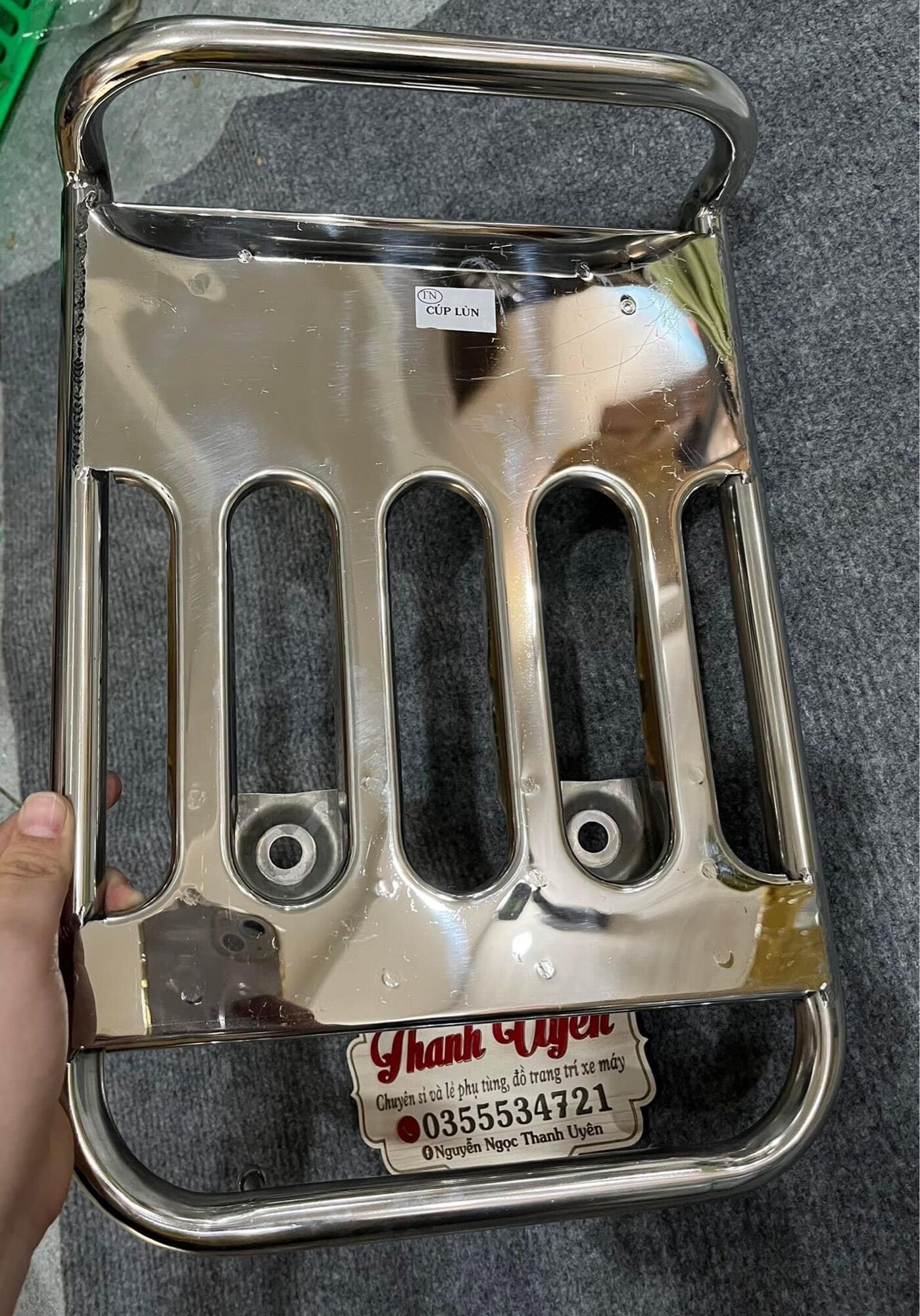 BAGA SAU CÚP LÙN( cúp học sinh) 50cc INOX 304( đẹp như hình)