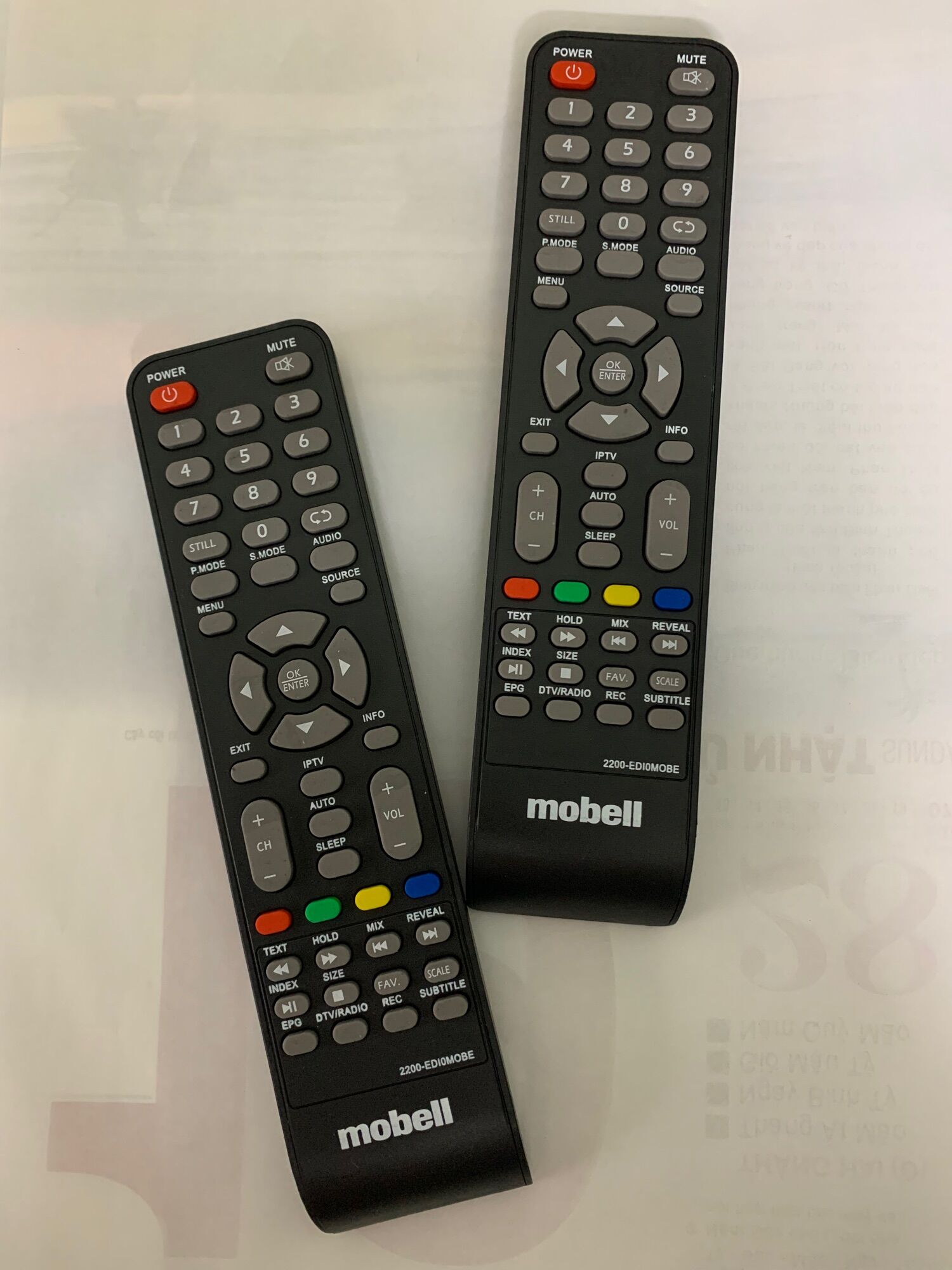 Remote điều khiển tivi lcd Mobell